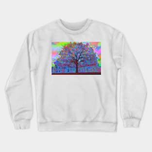 magical iridescent tree Crewneck Sweatshirt